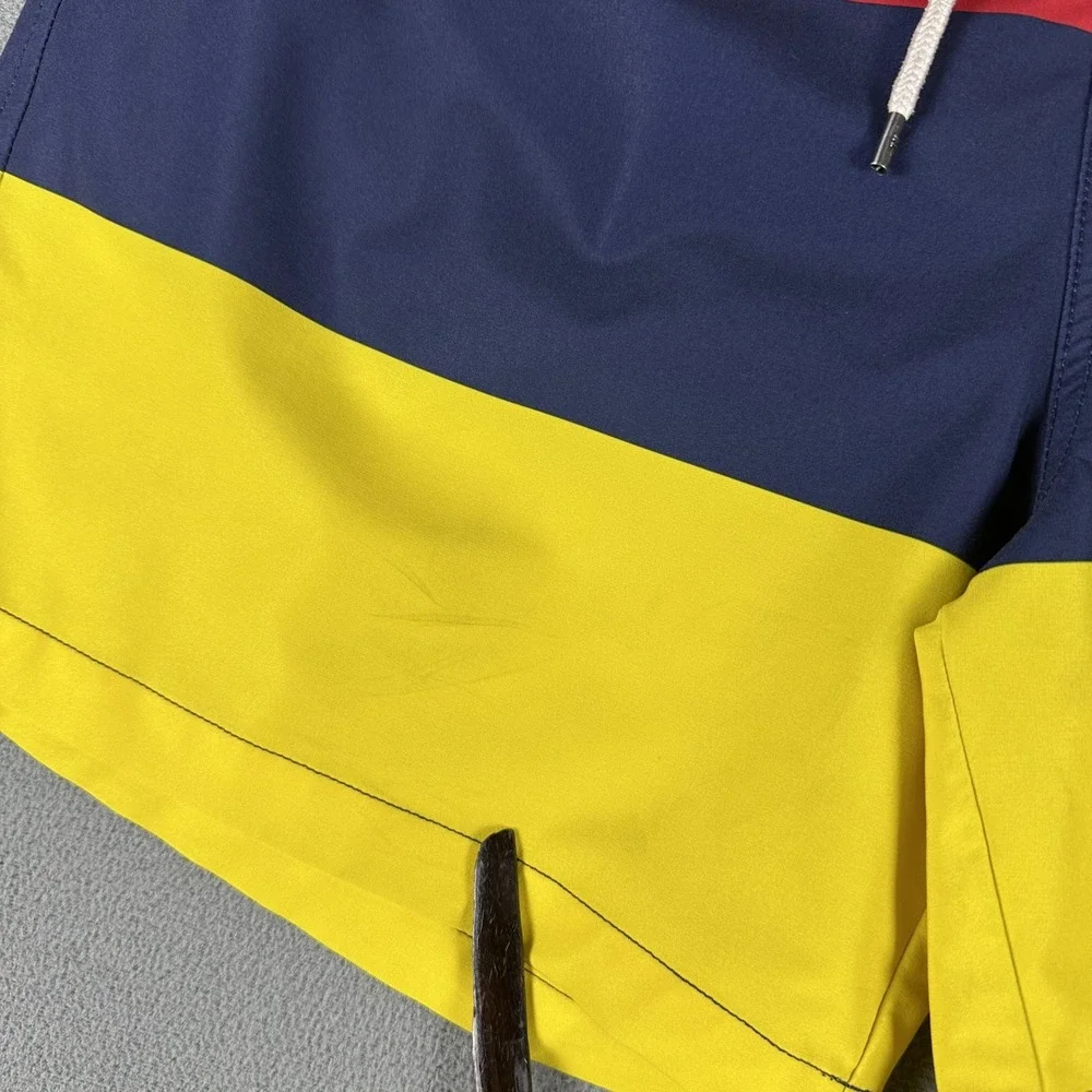 Polo Ralph Lauren Swim Trunks Shorts Large Blue Yellow Beach Volleyball Colorful